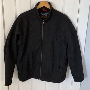 Abercrombie & Fitch Dark Grey Wool Coat